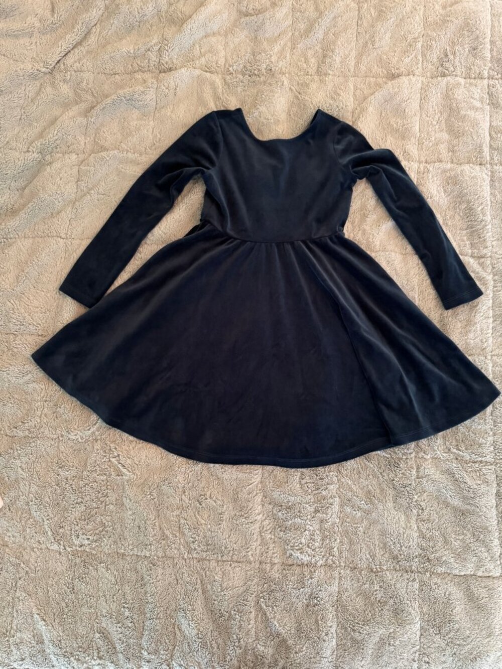 Tea Collection Velour Ballet Dress in Ink